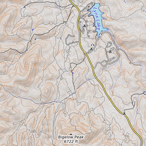 OpenTopoMap map of Hoot Owl Spring, AZ