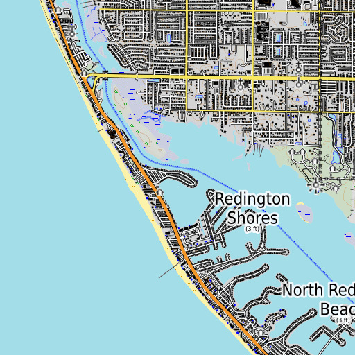 OpenTopoMap map of Punkin Key, FL
