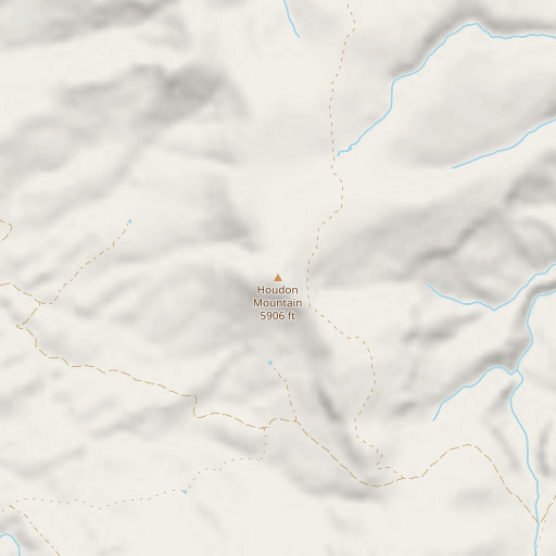 OpenStreetMap map of Houdon Mountain, AZ