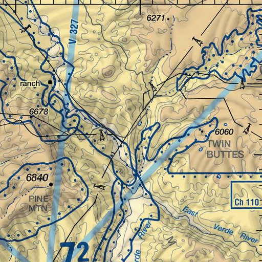 FAA VFR chart of Ike Saddle, AZ