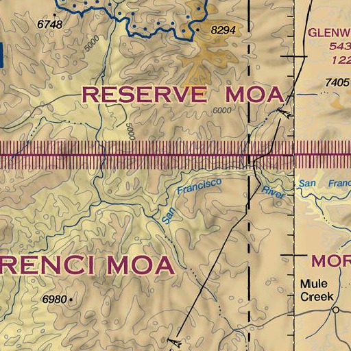 FAA VFR chart of Indian Cave Spring, AZ