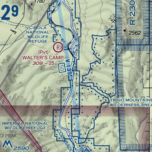 FAA VFR chart of Clip Wash, AZ