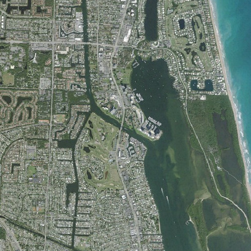 Aerial imagery of Parker Bridge, FL