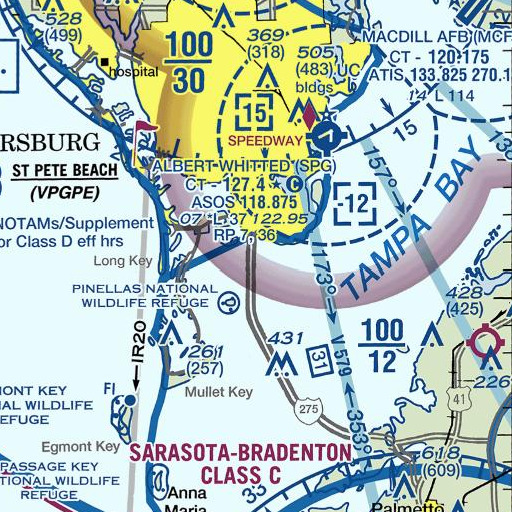 FAA VFR chart of Maximo Bridge, FL