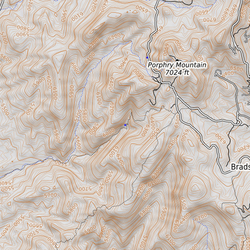OpenTopoMap map of Iron Spring, AZ