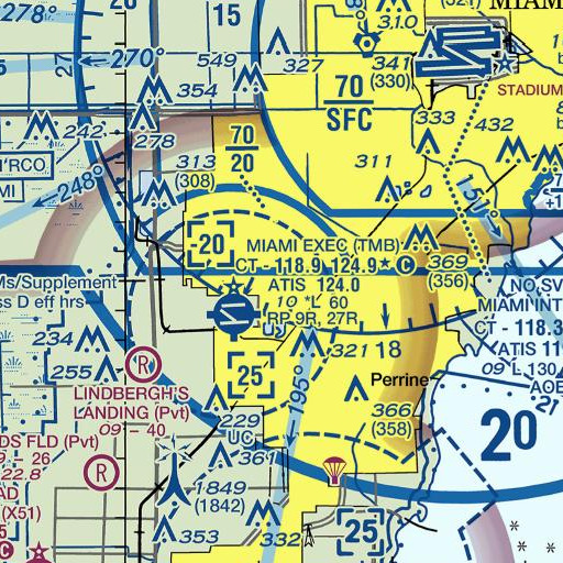 FAA VFR chart of Arvida Park, FL