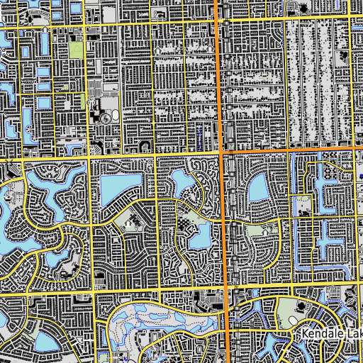 OpenTopoMap map of North Lake, FL