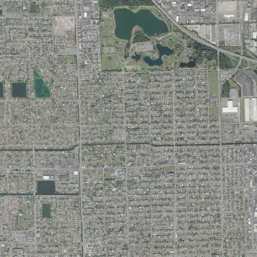 Aerial imagery of Asbury School, FL