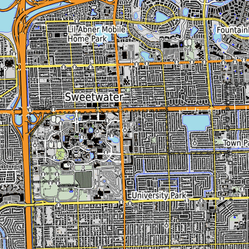 OpenTopoMap map of Saint Agatha School, FL