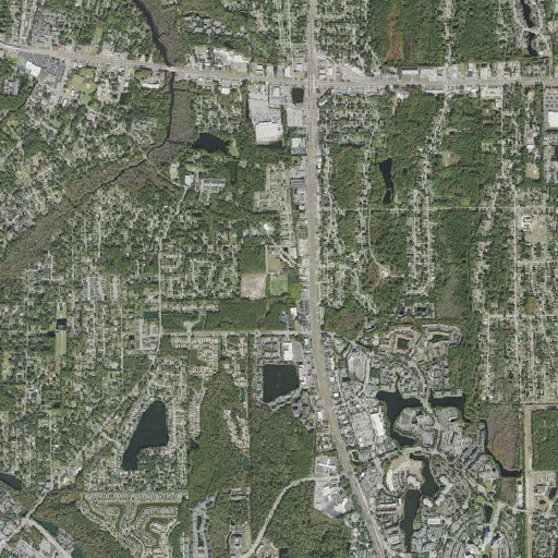 Aerial imagery of Brackridge Park, FL