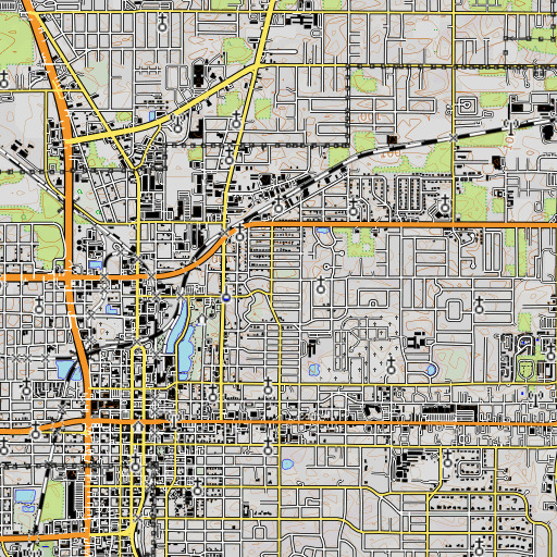 OpenTopoMap map of Northside Park, FL