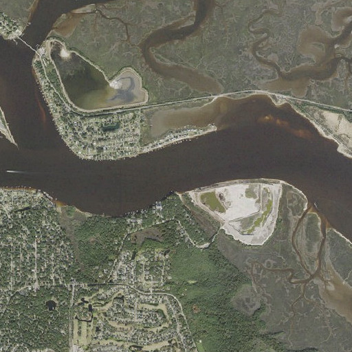 Aerial imagery of White Shells Cut Range, FL