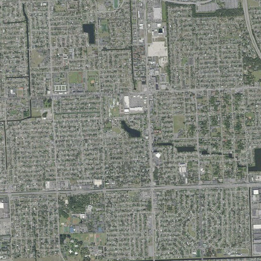Aerial imagery of Myrtle Lake, FL
