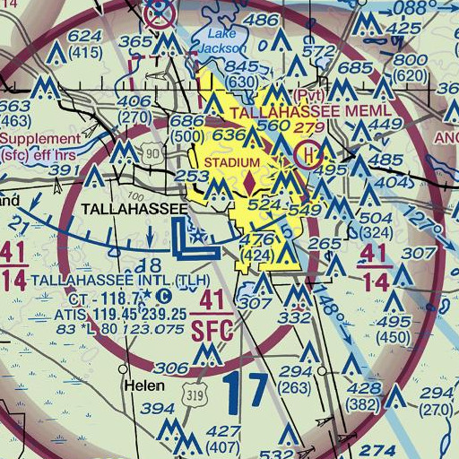 FAA VFR chart of Black Swamp, FL