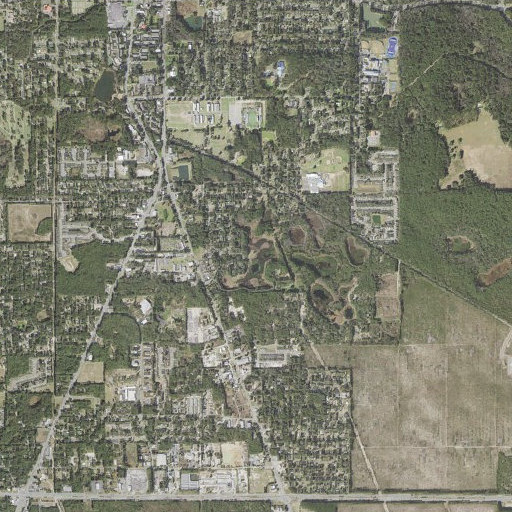Aerial imagery of Campbell Pond, FL