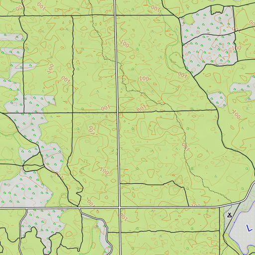 OpenTopoMap map of Riverside Island, FL