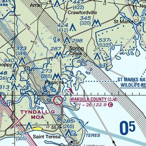FAA VFR chart of Skipper Creek, FL