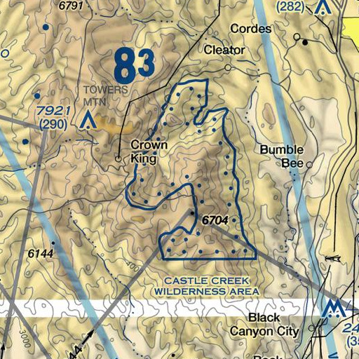 FAA VFR chart of Kane Spring, AZ