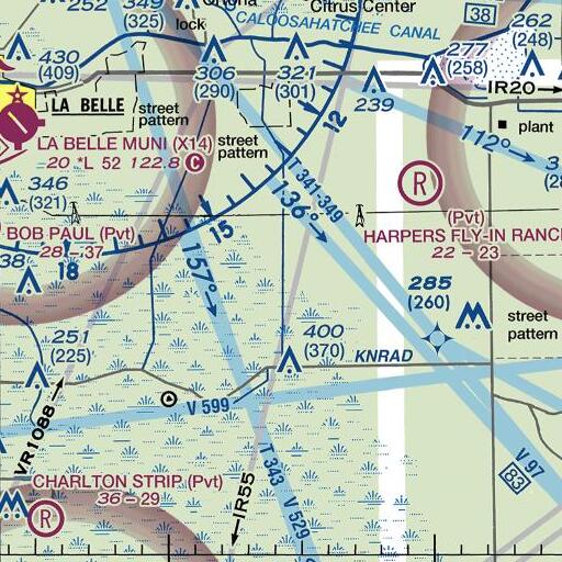 FAA VFR chart of Collins Slough, FL