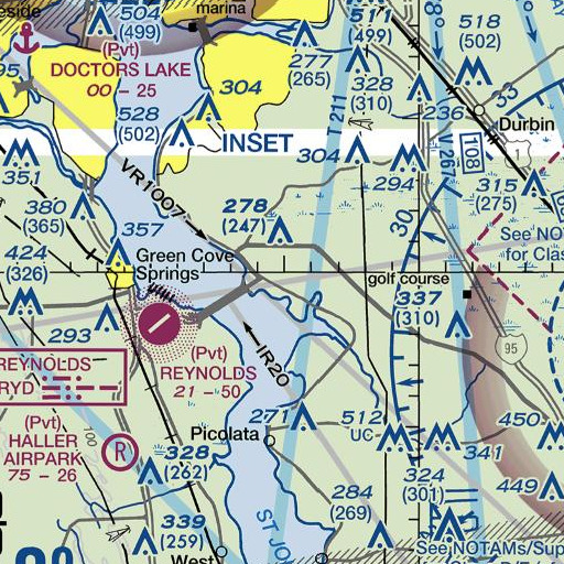 FAA VFR chart of Deer Creek Ranch, FL