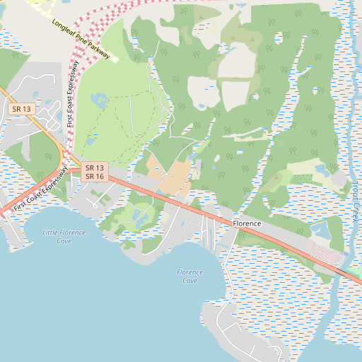 OpenStreetMap map of Deer Creek Ranch, FL