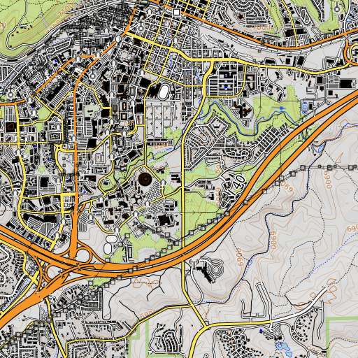 OpenTopoMap map of Kinsey School, AZ