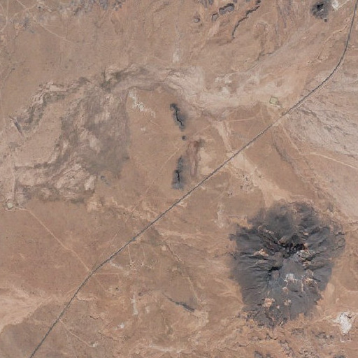 Aerial imagery of Cockscomb Butte, AZ