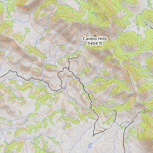 OpenTopoMap map of La Plato Well, AZ
