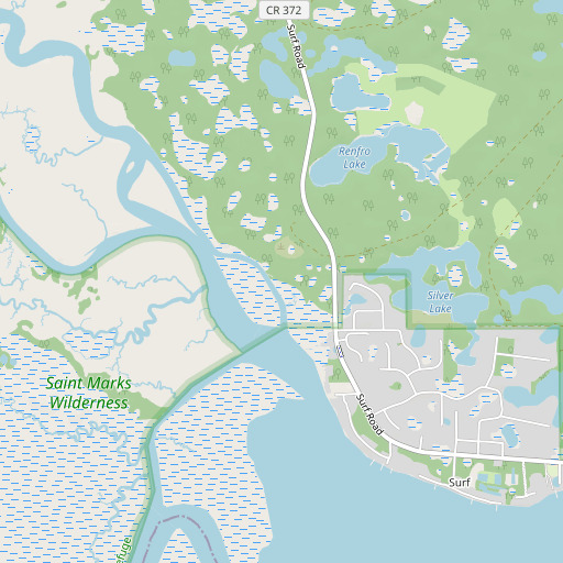 OpenStreetMap map of Mud Landing, FL