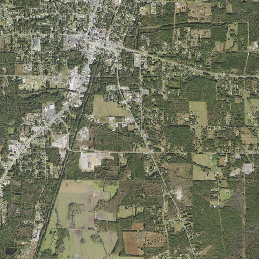 Aerial imagery of WEAG-FM (Starke), FL