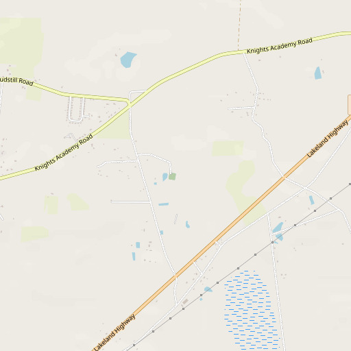 OpenStreetMap map of Antioch Cemetery, GA