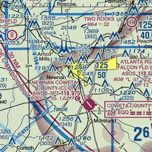 FAA VFR chart of Atkinson Elementary School, GA