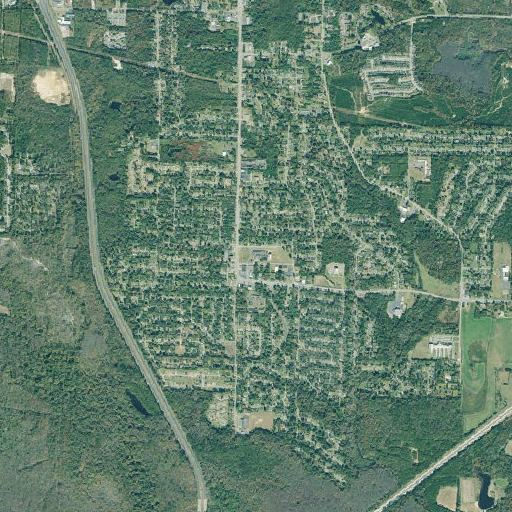 Aerial imagery of Barden School, GA