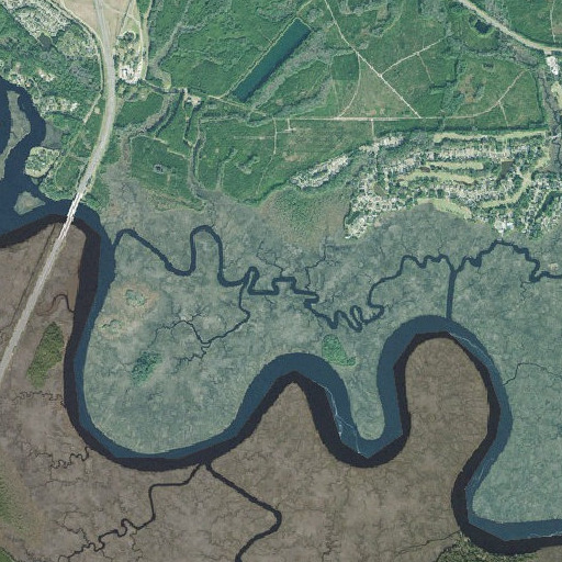 Aerial imagery of Casey Creek, GA