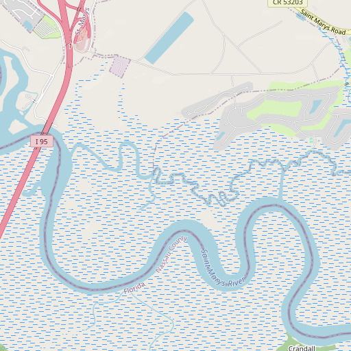 OpenStreetMap map of Casey Creek, GA