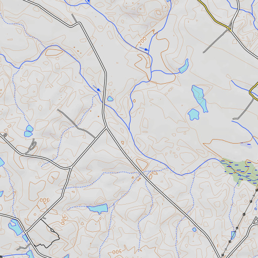 OpenTopoMap map of Cat Creek, GA