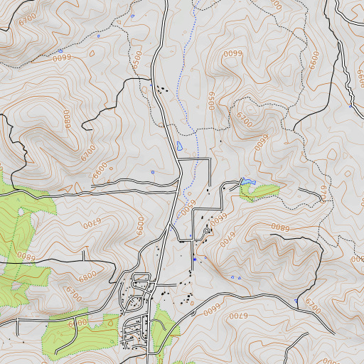 OpenTopoMap map of Lons Canyon, AZ