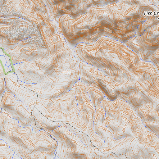 OpenTopoMap map of Lost Dutch Spring, AZ