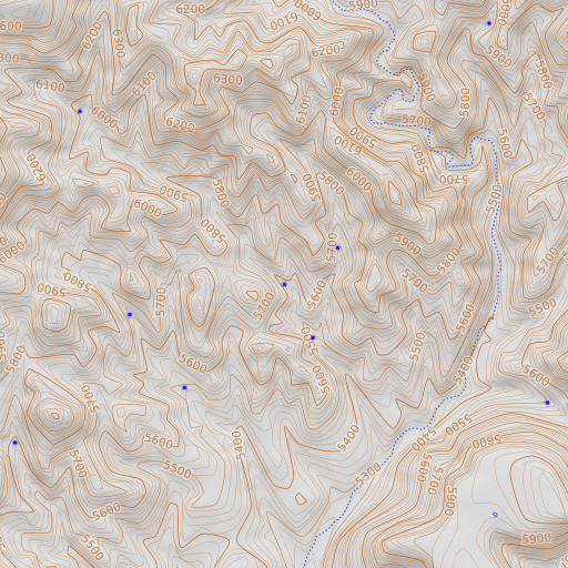 OpenTopoMap map of Lower Black Rock Spring, AZ