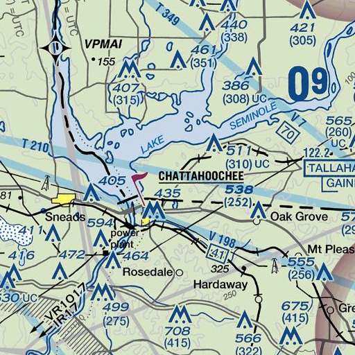 FAA VFR chart of Dell School, GA