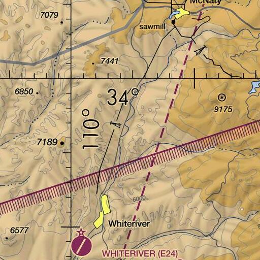 FAA VFR chart of Columbine Spring, AZ