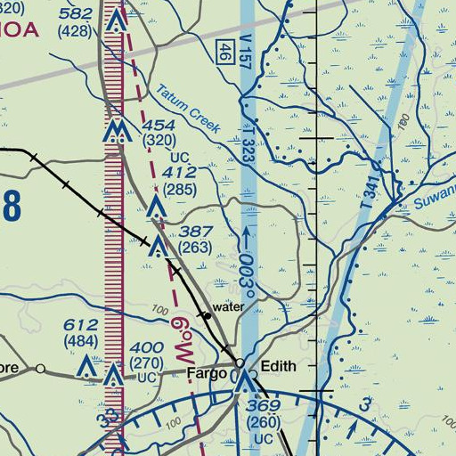 FAA VFR chart of Dry Branch, GA