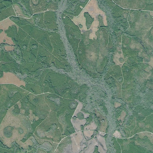 Aerial imagery of Dry Branch, GA