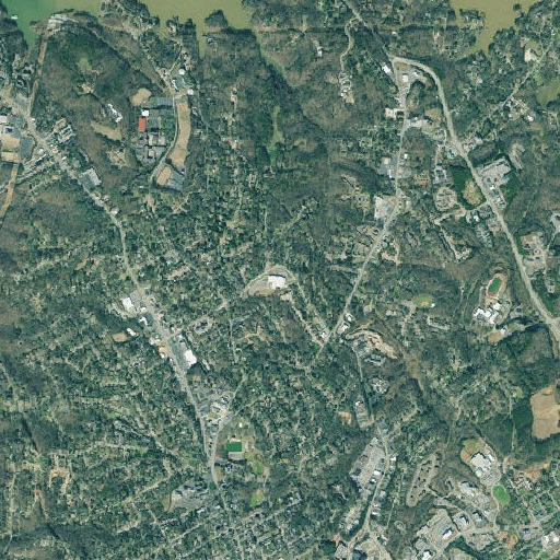 Aerial imagery of Enota Elementary School, GA