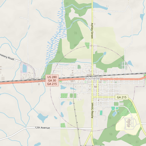 OpenStreetMap map of Excelsior School, GA