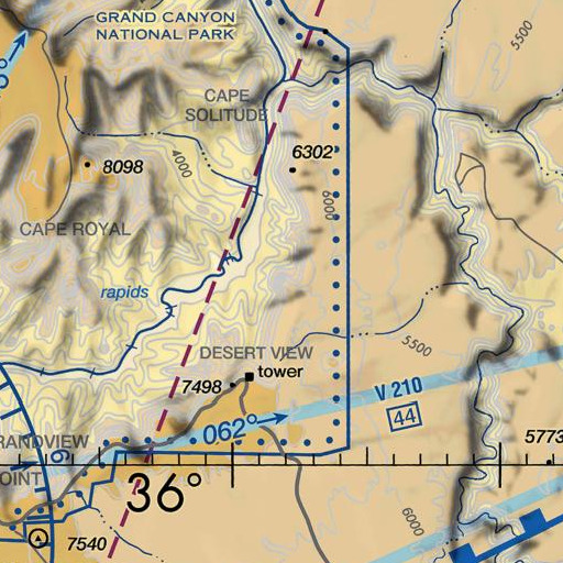 FAA VFR chart of Comanche Point, AZ