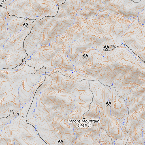 OpenTopoMap map of Mantkin Spring, AZ