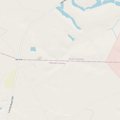 OpenStreetMap map of Grice Creek, GA
