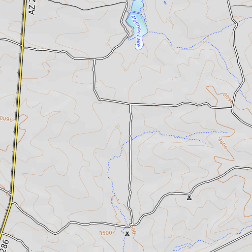 OpenTopoMap map of Compartidero Flats, AZ