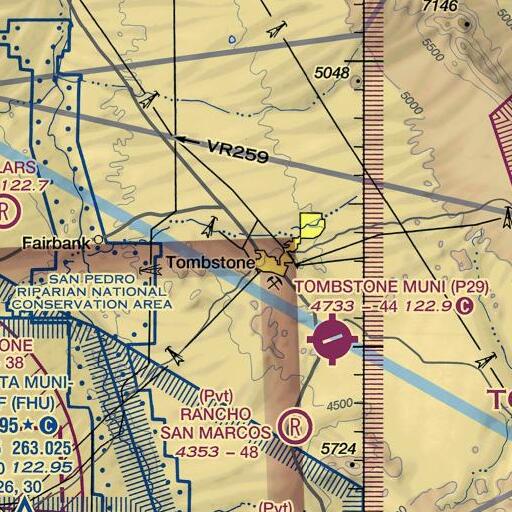 FAA VFR chart of Comstock Hill, AZ